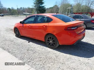 2015 Dodge Dart SXT with VIN 1C3CDFBB0FD310819, listed as a IAAI auction lot 41876558 with 138,502 mi miles. Bid and sale history available at carsss.com. Image 3.