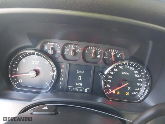 2019 Chevrolet Silverado 2500HD Work Truck with VIN 2GC2CREG1K1135926, listed as a IAAI auction lot 41614989 with 91,587 mi miles. Bid and sale history available at carsss.com. Image 7.