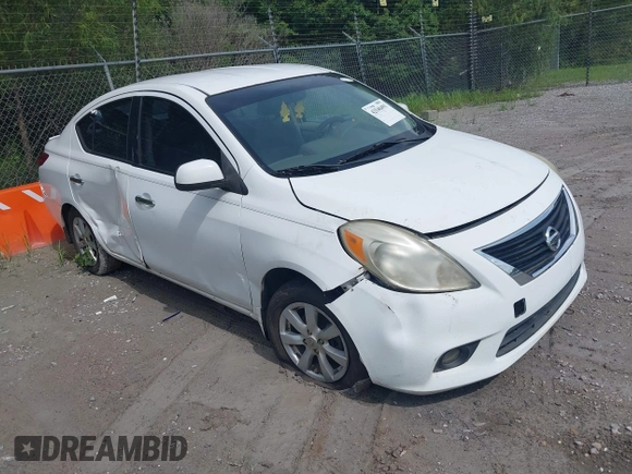 2012 Nissan Versa SV with VIN 3N1CN7AP4CL868905, listed as a IAAI auction lot 42540491 with 155,519 mi miles and . Bid and sale history available at DreamBid. Image 1.
