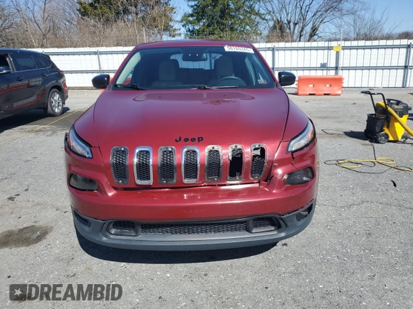 2015 Jeep Cherokee Sport with VIN 1C4PJMAB7FW749757, listed as a Copart auction lot 50165345 with 143,131 mi miles and Salvage Title. Bid and sale history available at carsss.com. Image 5.