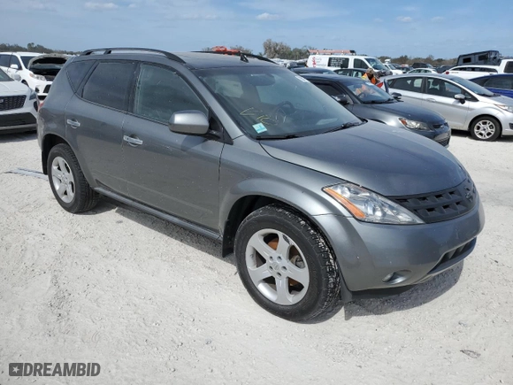 2005 Nissan Murano S with VIN JN8AZ08W45W441061, listed as a Copart auction lot 75007134 with 0 mi miles and Salvage Title. Bid and sale history available at carsss.com. Image 4.
