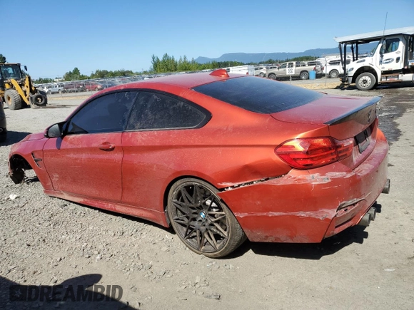 2017 BMW M4 with VIN WBS3R9C5XHK709123, listed as a Copart auction lot 61300524 with 78,129 mi miles and Salvage Title. Bid and sale history available at carsss.com. Image 2.