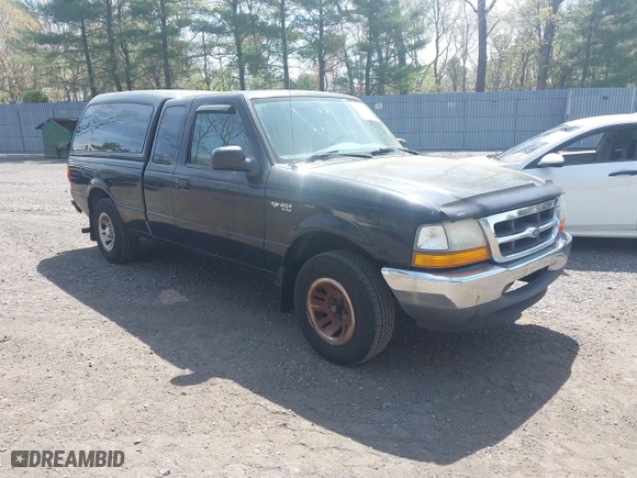 1999 Ford Ranger XL with VIN 1FTYR14V5XPB00021, listed as a IAAI auction lot 42129559 with 181,005 mi miles. Bid and sale history available at carsss.com. Image 1.