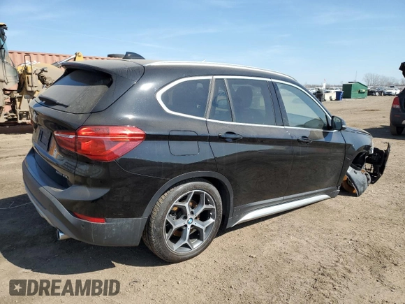 2019 BMW X1 xDrive28i with VIN WBXHT3C59K5L90348, listed as a Copart auction lot 48406515 with 66,292 mi miles and Salvage Title. Bid and sale history available at carsss.com. Image 3.