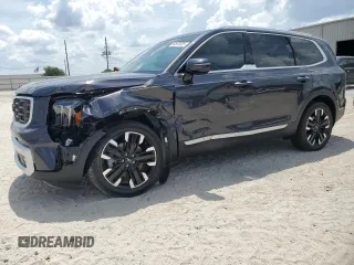 2025 Kia Telluride SX-Prestige X-Line с VIN 5XYP5DGC1SG588849, выставлен на аукционе Copart как лот 64973235 с пробегом 2 679 миль миль и Списание • Salvage title. История ставок и продаж доступна на DreamBid. Изображение 1.