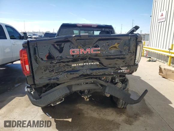 2021 GMC Sierra 1500 AT4 with VIN 3GTU9EET9MG370548, listed as a Copart auction lot 48034845 with 53,406 mi miles and Salvage Title. Bid and sale history available at carsss.com. Image 6.