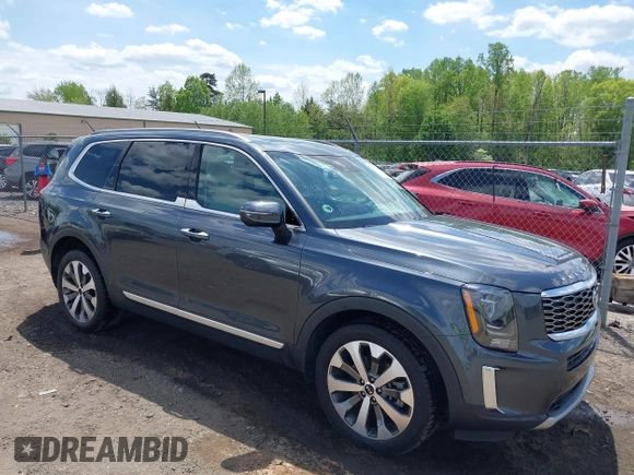 2020 Kia Telluride S with VIN 5XYP64HC7LG018450, listed as a IAAI auction lot 42072769 with 93,110 mi miles and . Bid and sale history available at DreamBid. Image 1.