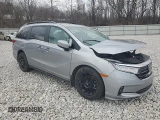 2023 Honda Odyssey EX-L with VIN 5FNRL6H63PB027845, listed as a Copart auction lot 47357095 with 29,265 mi miles and Salvage Title. Bid and sale history available at carsss.com. Image 4.