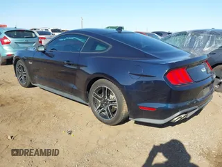 2021 Ford Mustang GT with VIN 1FA6P8CF2M5149397, listed as a IAAI auction lot 41764076 with 22,996 mi miles. Bid and sale history available at carsss.com. Image 3.