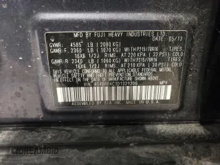 2013 Subaru Outback 2.5i with VIN 4S4BRBAC3D1321206, listed as a Copart auction lot 48506625 with 132,306 mi miles and Clean title. Bid and sale history available at DreamBid. Image 13.