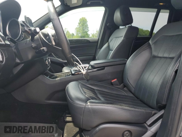 2017 Mercedes-Benz GLS 450 with VIN 4JGDF6EE1HA895474, listed as a Copart auction lot 64777564 with 98,525 mi miles and Salvage Title. Bid and sale history available at DreamBid. Image 7.