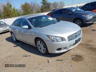 2014 Nissan Maxima SV with VIN 1N4AA5AP1EC481253, listed as a IAAI auction lot 41766540 with 169,080 mi miles and . Bid and sale history available at DreamBid. Image 1.