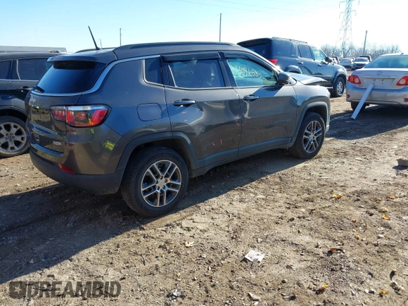 2018 Jeep Compass Latitude with VIN 3C4NJDBBXJT458268, listed as a IAAI auction lot 40965832 with 86,553 mi miles and . Bid and sale history available at DreamBid. Image 4.