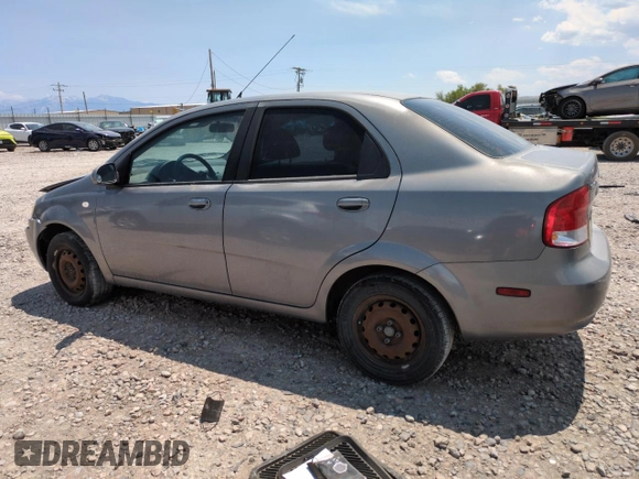 2006 Chevrolet Aveo LS with VIN KL1TD56666B540466, listed as a Copart auction lot 60418355 with 252,838 mi miles and Salvage title. Bid and sale history available at DreamBid. Image 2.
