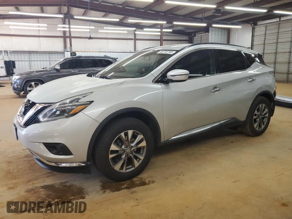 2018 Nissan Murano SV with VIN 5N1AZ2MG9JN121588, listed as a Copart auction lot 48748795 with 132,433 mi miles and Salvage Title. Bid and sale history available at DreamBid. Image 1.