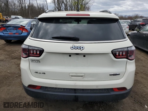 2020 Jeep Compass Latitude с VIN 3C4NJDBB0LT258454, выставлен на аукционе Copart как лот 53504695 с пробегом 54 070 миль миль и Списание • Salvage title. История ставок и продаж доступна на DreamBid. Изображение 6.