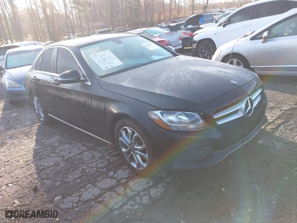 2018 Mercedes-Benz C-Class C 300 with VIN 55SWF4JB6JU257004, listed as a IAAI auction lot 41743771 with 129,160 mi miles. Bid and sale history available at carsss.com. Image 1.
