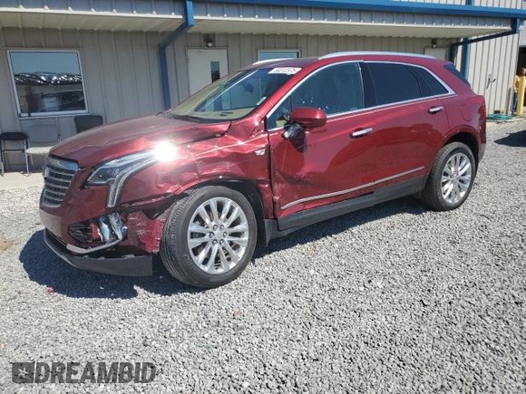 2017 Cadillac XT5 Platinum AWD with VIN 1GYKNFRS9HZ264532, listed as a Copart auction lot 50312375 with 63,623 mi miles and Salvage Title. Bid and sale history available at carsss.com. Image 1.