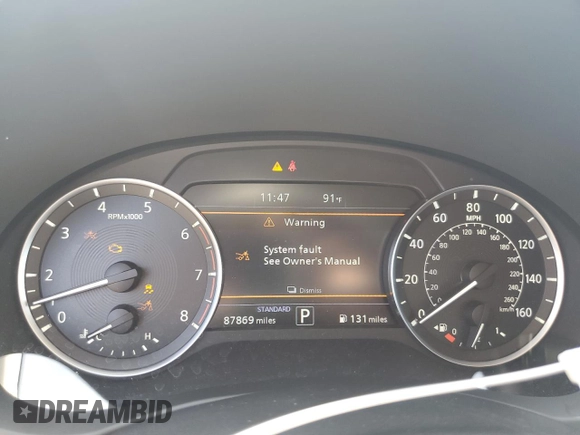 2020 Infiniti QX50 Luxe with VIN 3PCAJ5M11LF118551, listed as a Copart auction lot 63220285 with 87,869 mi miles and Clean title. Bid and sale history available at DreamBid. Image 9.