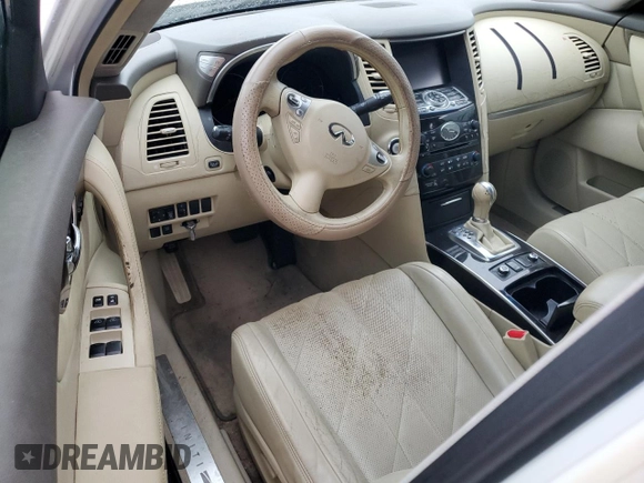 2010 Infiniti FX with VIN JN8AS1MU9AM800909, listed as a Copart auction lot 74355674 with 227,502 mi miles and Non Repairable. Bid and sale history available at DreamBid. Image 8.