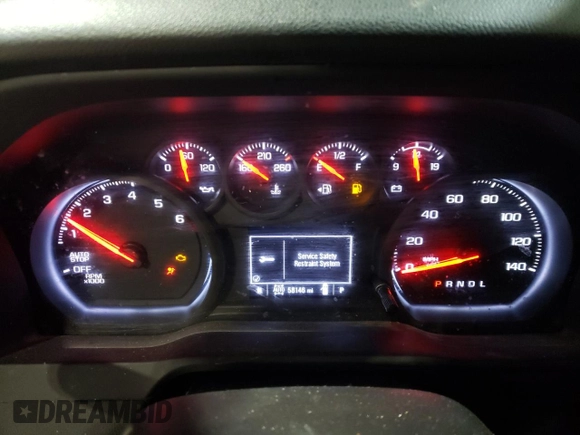 2022 Chevrolet Silverado 1500 Custom with VIN 1GCPDBEK4NZ580994, listed as a Copart auction lot 87164364 with 58,146 mi miles and Clean Title. Bid and sale history available at carsss.com. Image 9.