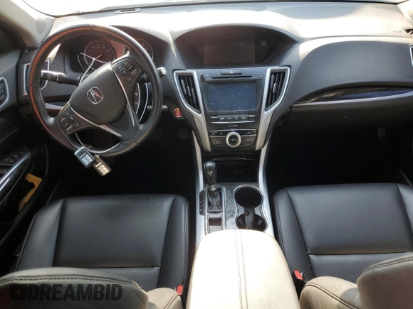 2019 Acura TLX with VIN 19UUB1F32KA010711, listed as a Copart auction lot 41838155 with 0 mi miles and Salvage Title. Bid and sale history available at carsss.com. Image 8.
