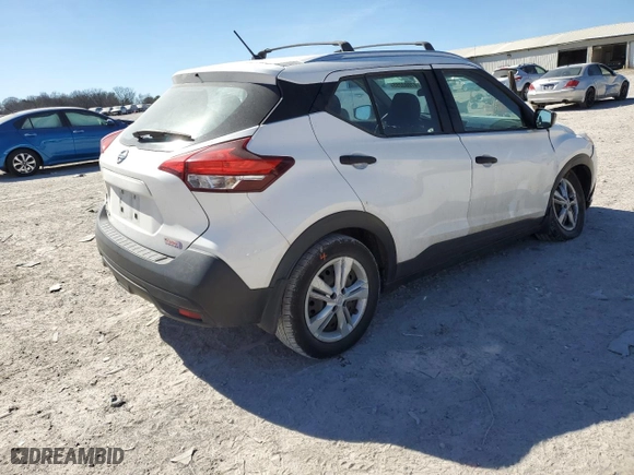 2019 Nissan Kicks S with VIN 3N1CP5CU4KL518254, listed as a Copart auction lot 47003255 with 57,467 mi miles and Salvage Title. Bid and sale history available at carsss.com. Image 3.