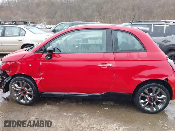 2017 FIAT 500 Pop with VIN 3C3CFFKR4HT661897, listed as a IAAI auction lot 41475111 with 21,606 mi miles. Bid and sale history available at carsss.com. Image 14.