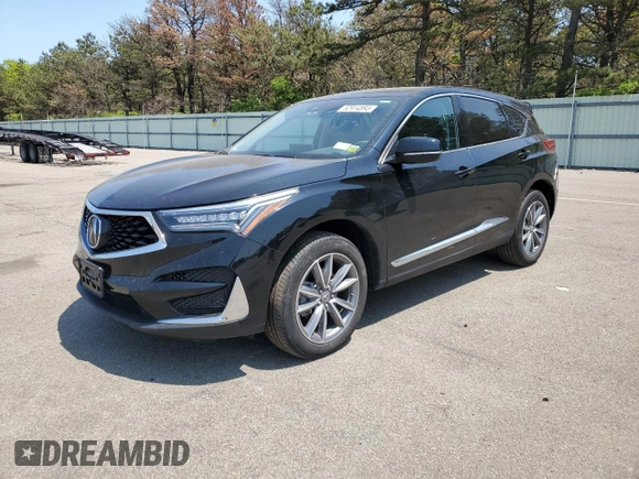 2019 Acura RDX w/Technology Pkg with VIN 5J8TC2H55KL032025, listed as a Copart auction lot 52914893 with 20,826 mi miles. Bid and sale history available at carsss.com. Image 1.