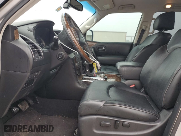 2017 Infiniti QX80 with VIN JN8AZ2NC0H9430079, listed as a Copart auction lot 54515715 with 132,799 mi miles and Salvage title. Bid and sale history available at DreamBid. Image 7.