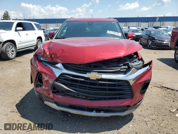 2021 Chevrolet Blazer LT z VIN 3GNKBCRS6MS524834, wystawiony jako Copart lot #63138245 z przebiegiem 28 387 mil mil oraz Nie do naprawy • Non repairable. Historia ofert i sprzedaży dostępna na DreamBid. Obrazek 5.
