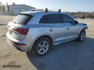 2021 Audi Q5 Premium with VIN WA1AAAFY5M2005042, listed as a Copart auction lot 46650665 with 47,918 mi miles and Salvage Title. Bid and sale history available at carsss.com. Image 3.