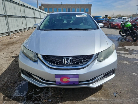 2015 Honda Civic LX with VIN 2HGFB2F57FH526604, listed as a Copart auction lot 53950585 with Not Provided miles and Clean Title. Bid and sale history available at DreamBid. Image 5.