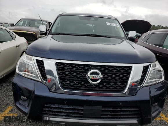 2020 Nissan Armada Platinum with VIN JN8AY2NF8L9360207, listed as a Copart auction lot 73883104 with Not Provided miles and Non Repairable. Bid and sale history available at carsss.com. Image 5.