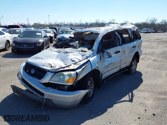 2005 Honda Pilot EX with VIN 5FNYF18405B063686, listed as a IAAI auction lot 39906381 with 241,904 mi miles. Bid and sale history available at carsss.com. Image 2.