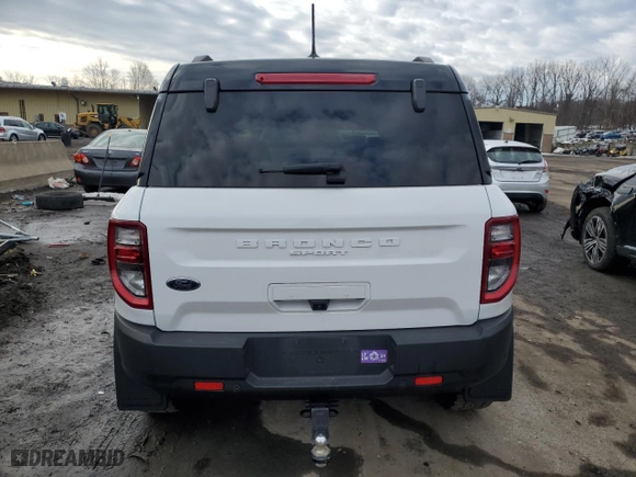 2023 Ford Bronco Sport Badlands with VIN 3FMCR9D90PRD25429, listed as a Copart auction lot 46217595 with 68,842 mi miles and Salvage Title. Bid and sale history available at carsss.com. Image 6.