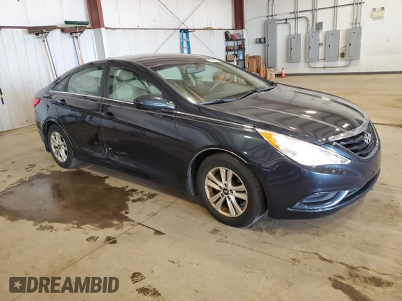 2012 Hyundai Sonata GLS with VIN 5NPEB4AC7CH453491, listed as a Copart auction lot 53613535 with 188,024 mi miles and Salvage Title. Bid and sale history available at carsss.com. Image 4.