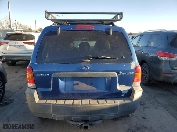 2007 Ford Escape Hybrid with VIN 1FMCU59H47KA11889, listed as a Copart auction lot 88592855 with 193,227 mi miles and Clean Title. Bid and sale history available at carsss.com. Image 6.