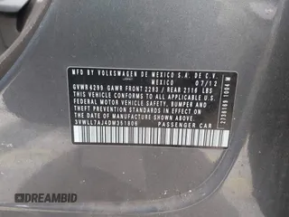 2013 Volkswagen Jetta TDI w/Premium with VIN 3VWLL7AJ4DM351806, listed as a IAAI auction lot 42654515 with 146,910 mi miles and . Bid and sale history available at DreamBid. Image 9.