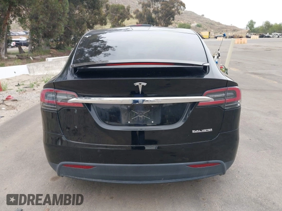 2020 Tesla Model X P90D with VIN 5YJXCDE4XLF296255, listed as a IAAI auction lot 42087953 with 45,411 mi miles. Bid and sale history available at carsss.com. Image 15.