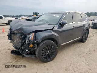 2020 Kia Telluride SX with VIN 5XYP54HCXLG052451, listed as a Copart auction lot 58738965 with 77,155 mi miles and Salvage title. Bid and sale history available at DreamBid. Image 1.