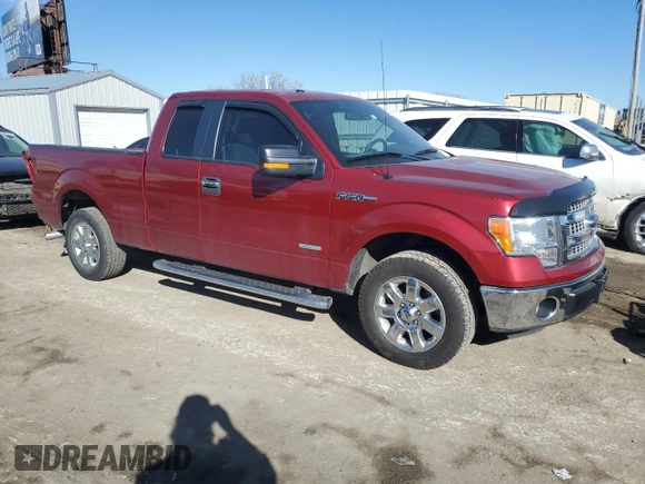 2013 Ford F-150 XL with VIN 1FTFX1CT7DKF94341, listed as a Copart auction lot 46542015 with 87,654 mi miles and Salvage Title. Bid and sale history available at carsss.com. Image 4.