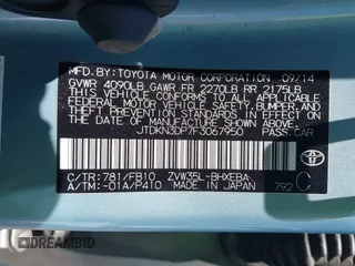 2015 Toyota Prius Advanced с VIN JTDKN3DP7F3067950, выставлен на аукционе IAAI как лот 42731608 с пробегом 297 655 миль миль и . История ставок и продаж доступна на DreamBid. Изображение 9.