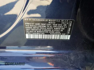 2015 Volkswagen Golf TSI SEL with VIN 3VW217AU6FM007389, listed as a Copart auction lot 61438645 with 64,832 mi miles and Salvage title. Bid and sale history available at DreamBid. Image 12.
