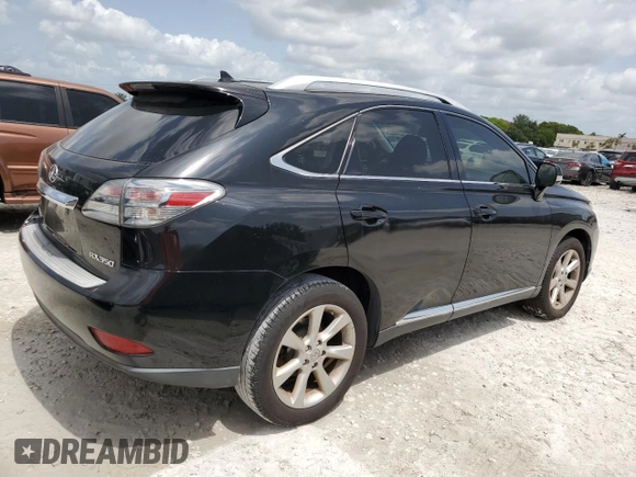 2010 Lexus RX 350 with VIN JTJZK1BA8A2401361, listed as a Copart auction lot 60105585 with 137,971 mi miles and Clean title. Bid and sale history available at DreamBid. Image 3.