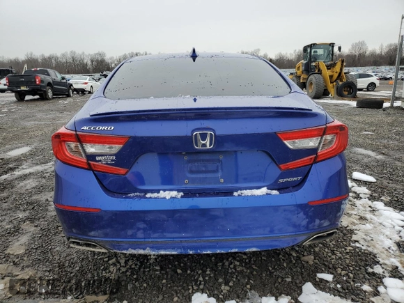 2018 Honda Accord Sedan Sport 1.5T with VIN 1HGCV1F3XJA193860, listed as a Copart auction lot 44686625 with 156,106 mi miles and Salvage Title. Bid and sale history available at carsss.com. Image 6.