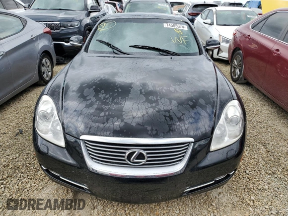 2006 Lexus SC 430 with VIN JTHFN48Y869009349, listed as a Copart auction lot 74505074 with Not Provided miles and Non Repairable. Bid and sale history available at DreamBid. Image 5.