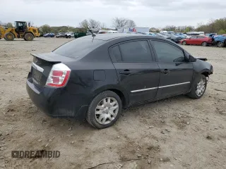 2012 Nissan Sentra S with VIN 3N1AB6AP9CL606999, listed as a Copart auction lot 52745775 with 172,568 mi miles and Salvage Title. Bid and sale history available at DreamBid. Image 3.