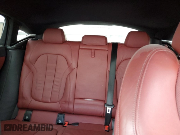2021 BMW X6 xDrive40i with VIN 5UXCY6C00M9E08487, listed as a Copart auction lot 46477895 with 34,000 mi miles and Salvage Title. Bid and sale history available at carsss.com. Image 10.