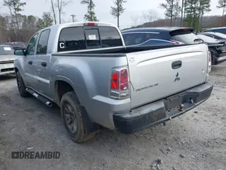 2007 Mitsubishi Raider LS with VIN 1Z7HC28K57S109584, listed as a IAAI auction lot 41498422 with 329,680 mi miles. Bid and sale history available at carsss.com. Image 3.